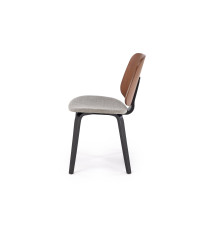 K563 krzesło orzechowy / popielaty / czarny (1p2szt)