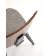 K563 krzesło orzechowy / popielaty / czarny (1p2szt)