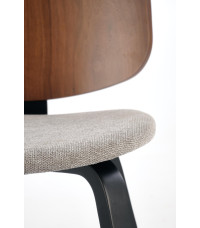 K563 krzesło orzechowy / popielaty / czarny (1p2szt)