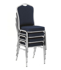 K66S krzesło niebieski, stelaż srebrny (1p1szt)