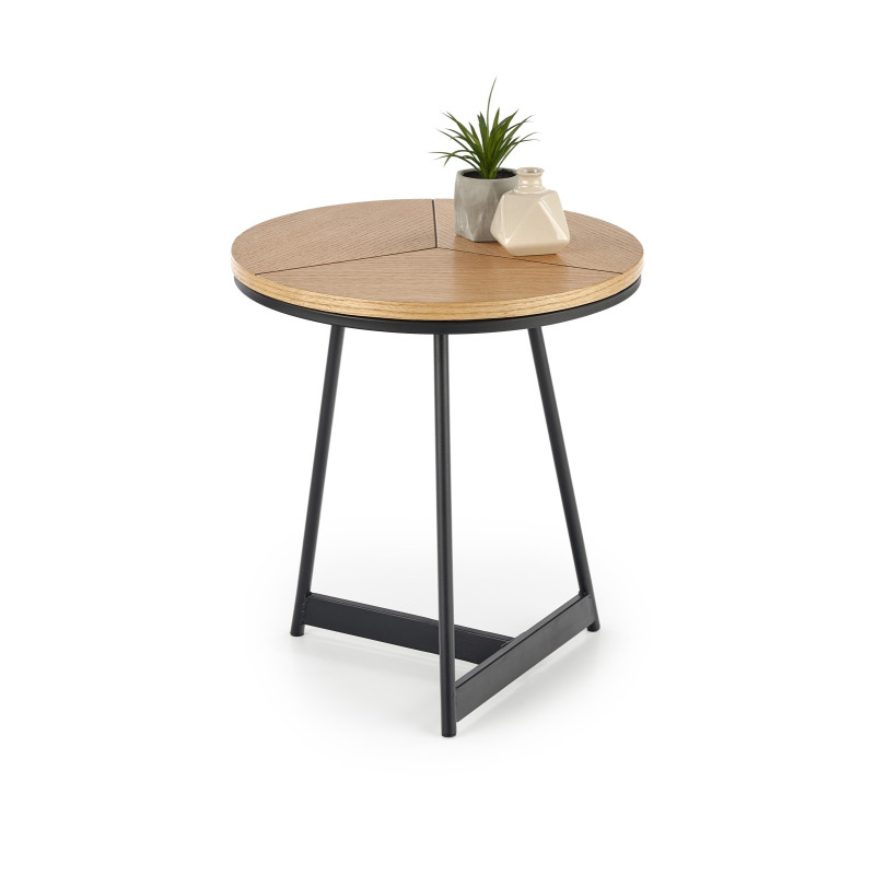 KARIDA-S ława dąb naturalny/czarny (1p1szt)