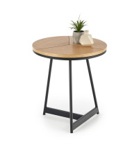 KARIDA-S ława dąb naturalny/czarny (1p1szt)