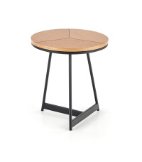 KARIDA-S ława dąb naturalny/czarny (1p1szt)