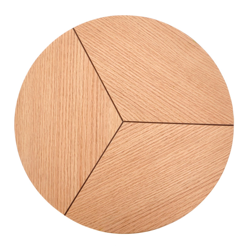 KARIDA-S ława dąb naturalny/czarny (1p1szt)