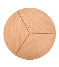 KARIDA-S ława dąb naturalny/czarny (1p1szt)