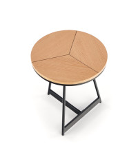 KARIDA-S ława dąb naturalny/czarny (1p1szt)