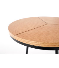 KARIDA-S ława dąb naturalny/czarny (1p1szt)