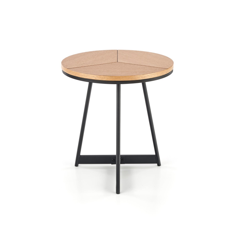 KARIDA-S ława dąb naturalny/czarny (1p1szt)