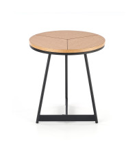 KARIDA-S ława dąb naturalny/czarny (1p1szt)