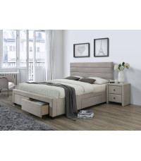 KAYLEON łóżko z szufladami beżowy (6p1szt)