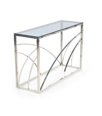 KN5 kosolka, stelaż - srebrny, szkło - dymiony (1p1szt)