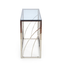 KN5 kosolka, stelaż - srebrny, szkło - dymiony (1p1szt)