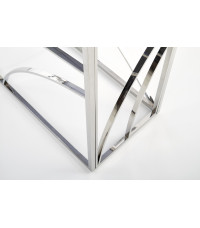 KN5 kosolka, stelaż - srebrny, szkło - dymiony (1p1szt)