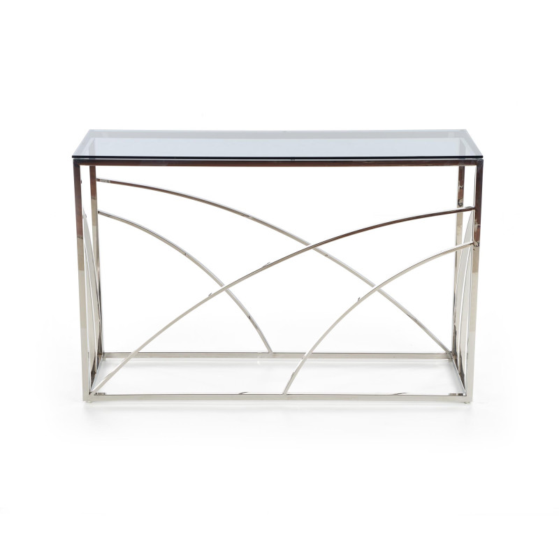 KN5 kosolka, stelaż - srebrny, szkło - dymiony (1p1szt)