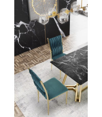 KONAMI stół, blat - czarny marmur, nogi - złoty (2p1szt)