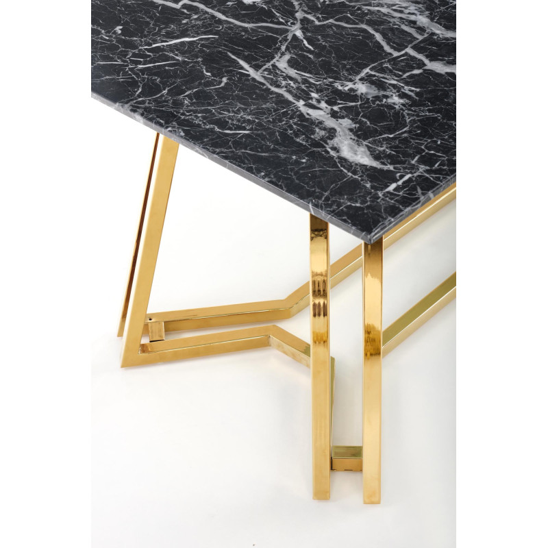 KONAMI stół, blat - czarny marmur, nogi - złoty (2p1szt)