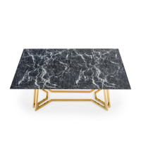 KONAMI stół, blat - czarny marmur, nogi - złoty (2p1szt)