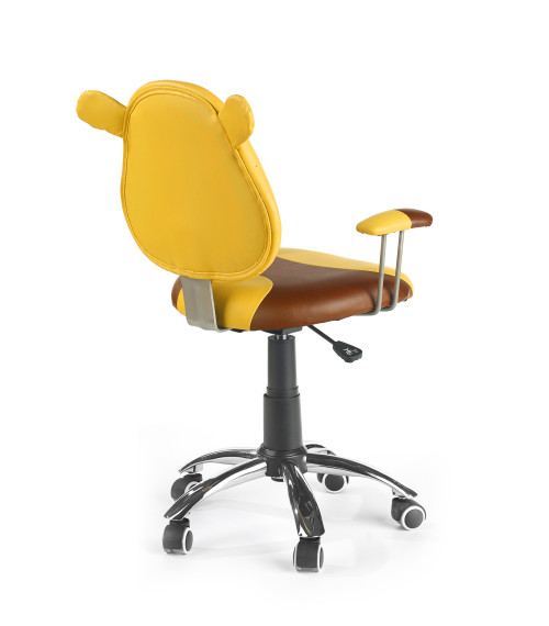 KUBUŚ fotel młodzieżowy brązowy