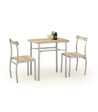 LANCE zestaw stół + 2 krzesła dąb sonoma