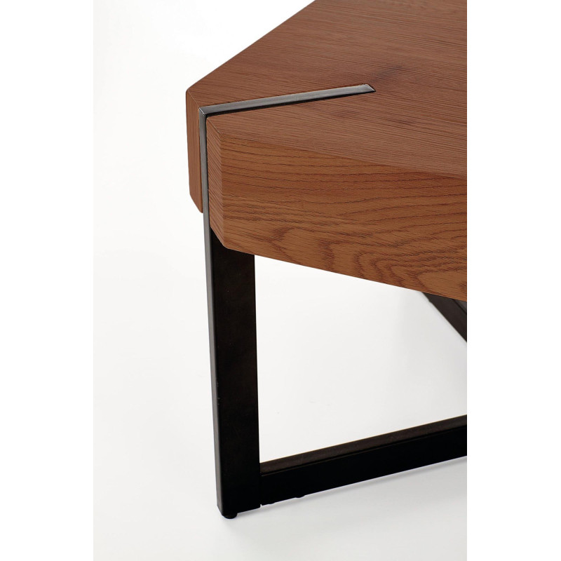 LAVIDA ława orzechowy / czarny (1p1szt)