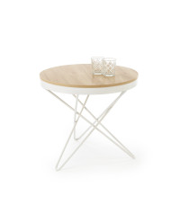 LEILA ława, naturalny / biały (1p1szt)