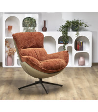 LOBSTER fotel wypoczynkowy cynamonowy