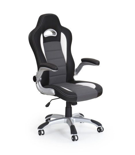 LOTUS fotel gabinetowy czarno-popielaty
