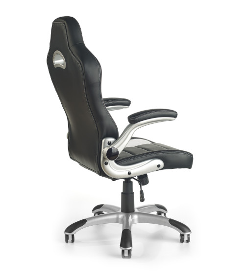 LOTUS fotel gabinetowy czarno-popielaty