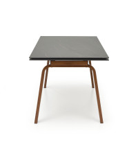 LOZANO stół rozkładany, czarny marmur / orzechowy (2p1szt)