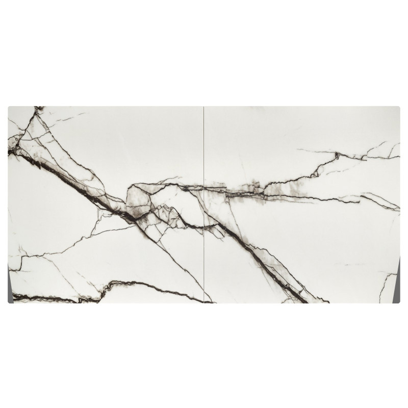 LUCIANO stół rozkładany, blat: biały marmur (2p1szt)