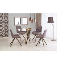 LUNGO stół złoty antyczny / brązowy (2p1szt)