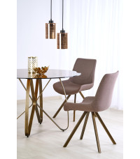 LUNGO stół złoty antyczny / brązowy (2p1szt)