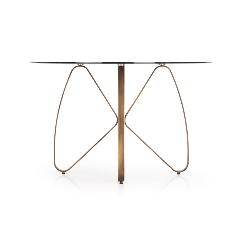 LUNGO stół złoty antyczny / brązowy (2p1szt)