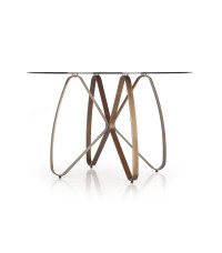 LUNGO stół złoty antyczny / brązowy (2p1szt)