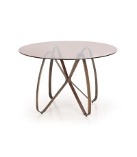 LUNGO stół złoty antyczny / brązowy (2p1szt)