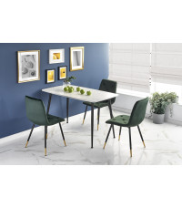 MARCO stół biały marmur / czarny (2p1szt)