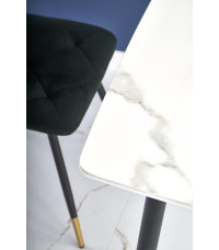 MARCO stół biały marmur / czarny (2p1szt)