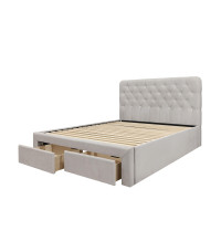 MARISOL 160 cm łóżko beżowy (4p1szt)