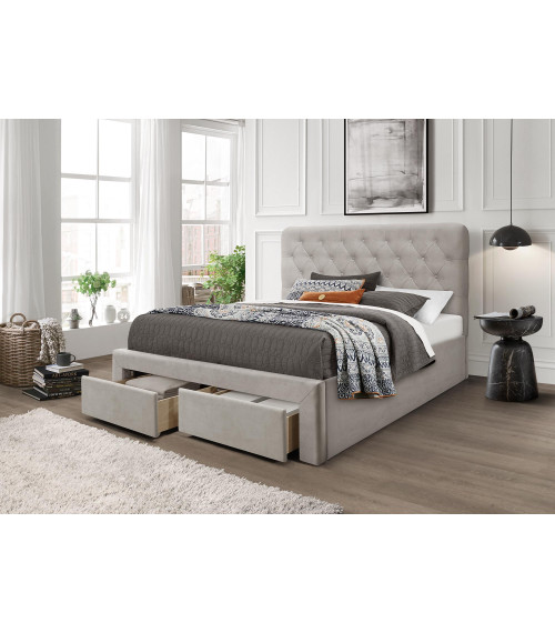 MARISOL 160 cm łóżko beżowy (4p1szt)