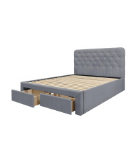 MARISOL 160 cm łóżko popielaty (4p1szt)