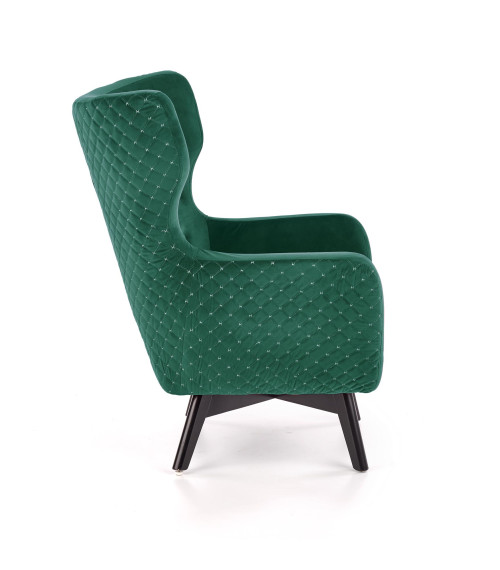 MARVEL fotel wypoczynkowy ciemny zielony / czarny