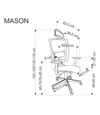 MASON fotel gabinetowy czarny (1p1szt)