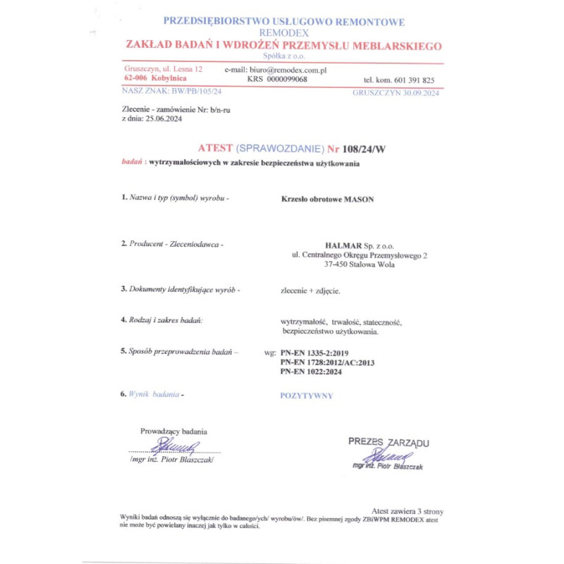 MASON fotel gabinetowy czarny (1p1szt)