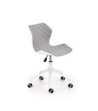 MATRIX 3 fotel młodzieżowy jasny popielaty / biały (1p1szt)
