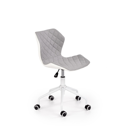 MATRIX 3 fotel młodzieżowy jasny popielaty / biały (1p1szt)