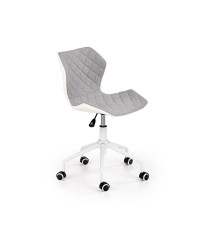 MATRIX 3 fotel młodzieżowy jasny popielaty / biały (1p1szt)
