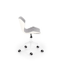 MATRIX 3 fotel młodzieżowy jasny popielaty / biały (1p1szt)