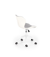 MATRIX 3 fotel młodzieżowy jasny popielaty / biały (1p1szt)