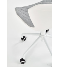 MATRIX 3 fotel młodzieżowy jasny popielaty / biały (1p1szt)