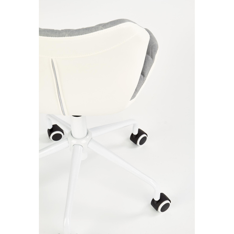 MATRIX 3 fotel młodzieżowy jasny popielaty / biały (1p1szt)